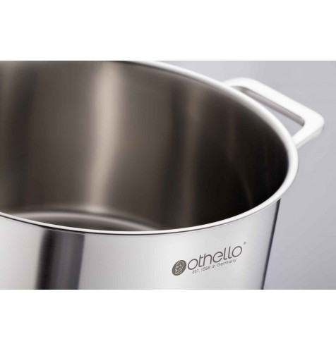 Classic Series 24x22cm Stainless Steel Stockpot
