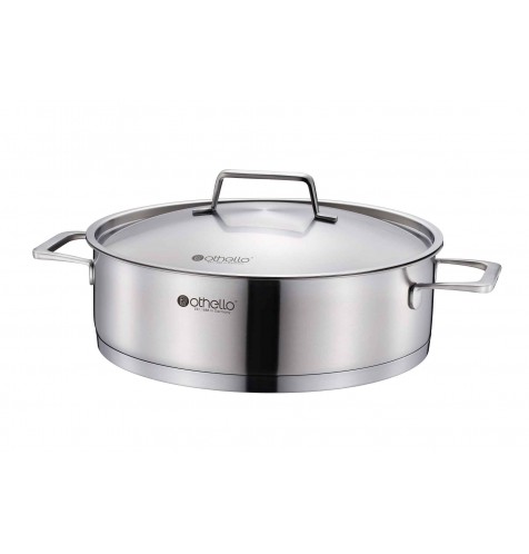 Classic Series 28x8.5cm Stainless Steel Low Casserole